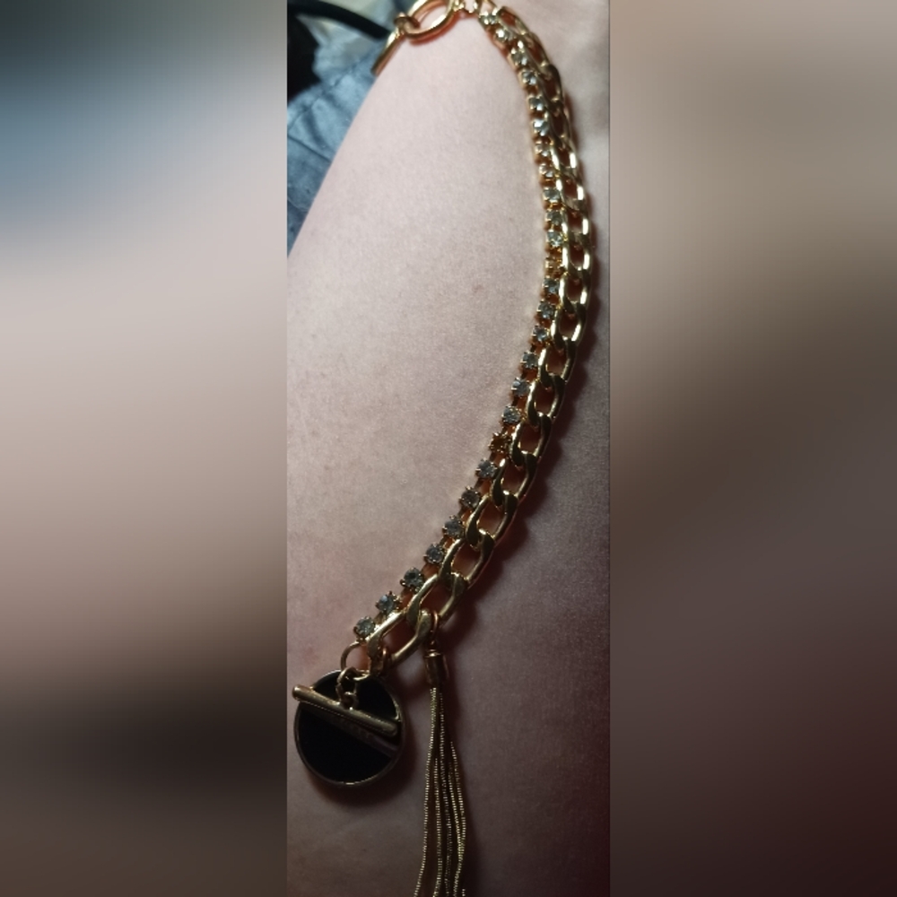 Guess Goldtone Bracelet with Charms - Picture 3 of 5